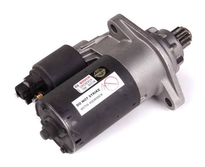 Audi VW Starter Motor (Rebuilt) 02M911023X - Bosch SR0830X